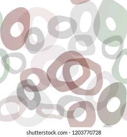Dark Multicolor, Rainbow vector seamless pattern with spheres. Colorful illustration with blurred circles in nature style. Design for textile, fabric, wallpapers.