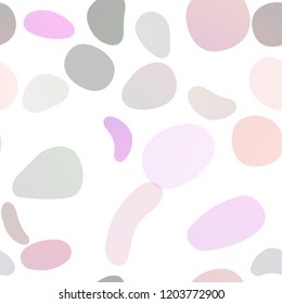 Dark Multicolor, Rainbow vector seamless texture with disks. Blurred bubbles on abstract backdrop with colorful gradient. Design for textile, fabric, wallpapers.