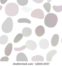 Dark Multicolor, Rainbow vector seamless texture with disks. Blurred bubbles on abstract backdrop with colorful gradient. Pattern for design of window blinds, curtains.