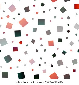 Dark Multicolor, Rainbow vector seamless background with rectangles. Decorative design in abstract style with rectangles. Pattern can be used for websites.