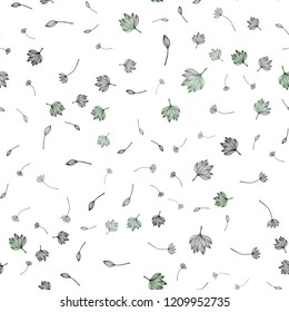 Dark Multicolor, Rainbow vector seamless doodle layout. Colorful abstract illustration with leaves in doodle style. Pattern for wallpapers and coloring books.