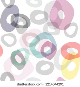 Dark Multicolor, Rainbow vector seamless backdrop with dots, spots. Blurred decorative design in abstract style with bubbles. Template for business cards, websites.