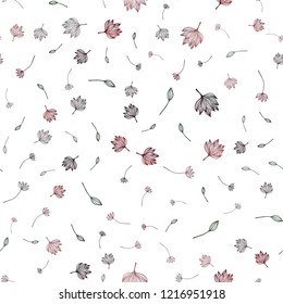 Dark Multicolor, Rainbow vector seamless doodle template. Glitter abstract illustration with doodles and leaves. The best blurred design for your business.