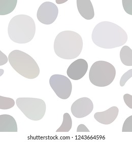 Dark Multicolor, Rainbow vector seamless backdrop with dots, spots. Blurred bubbles on abstract backdrop with colorful gradient. Pattern for trendy fabric, wallpapers.