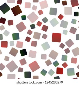 Dark Multicolor, Rainbow vector seamless template with crystals, rectangles. Abstract gradient illustration with rectangles. Pattern can be used for websites.