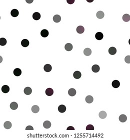 Dark Multicolor, Rainbow vector seamless layout with circle shapes. Modern abstract illustration with colorful water drops. Pattern can be used as texture of water, rain drops.