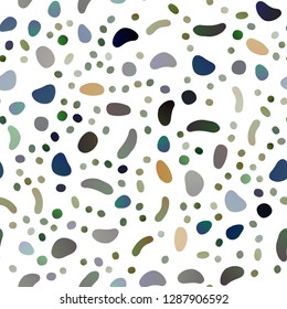 Dark Multicolor, Rainbow vector seamless layout with circle spots. Colorful illustration with blurred circles in nature style. Template for business cards, websites.