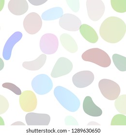 Dark Multicolor, Rainbow vector seamless texture with disks. Modern abstract illustration with colorful water drops. Pattern for design of window blinds, curtains.