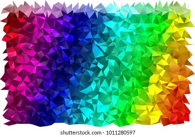 Dark Multicolor, Rainbow vector shining triangular template. A completely new color illustration in a vague style. The elegant pattern can be used as part of a brand book.