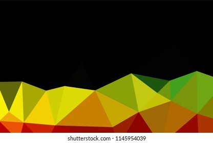 Dark Multicolor, Rainbow vector shining hexagonal pattern. An elegant bright illustration with gradient. A completely new template for your business design.