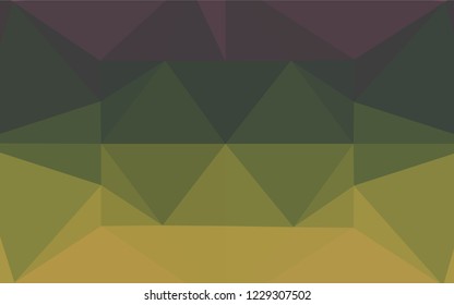 Dark Multicolor, Rainbow vector shining hexagonal pattern. Colorful illustration in abstract style with gradient. Brand new design for your business.