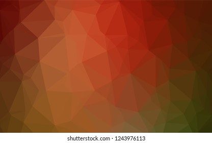 Dark Multicolor, Rainbow vector shining hexagonal template. Shining colored illustration in a Brand new style. A completely new template for your business design.