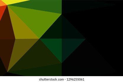 Dark Multicolor, Rainbow vector shining hexagonal pattern. Modern geometrical abstract illustration with gradient. A new texture for your design.