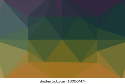 Dark Multicolor, Rainbow vector shining hexagonal template. A completely new color illustration in a vague style. The completely new template can be used for your brand book.