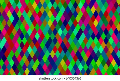 Dark Multicolor, Rainbow vector shining triangular background. Brand-new colored illustration in blurry style with gradient. 