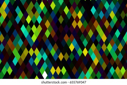 Dark Multicolor, Rainbow vector shining triangular pattern. Triangular geometric sample with gradient.  The elegant pattern can be used as part of a brand book.