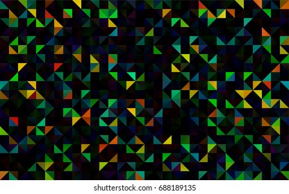 Dark Multicolor, Rainbow vector shining triangular template. An elegant bright illustration with gradient. The completely new template can be used for your brand book.