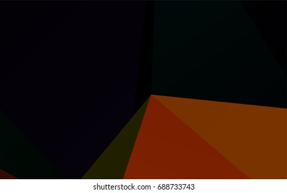 Dark Multicolor, Rainbow vector shining triangular background. A completely new color illustration in a vague style. The best triangular design for your business.