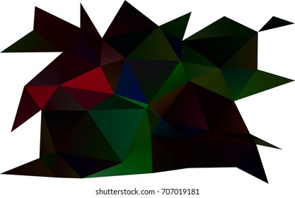 Dark Multicolor, Rainbow vector shining triangular template. Brand-new colored illustration in blurry style with gradient. A completely new template for your business design.