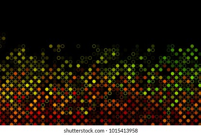 Dark Multicolor, Rainbow vector  template with circles. Blurred bubbles on abstract background with colorful gradient. Completely new template for your brand book.