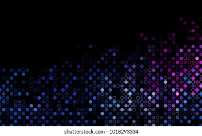 Dark Multicolor, Rainbow vector  template with circles. Blurred decorative design in abstract style with bubbles. The pattern can be used for beautiful websites.