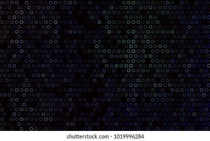 Dark Multicolor, Rainbow vector  template with circles. Glitter abstract illustration with blurred drops of rain. Pattern can be used as texture of water, rain drops.