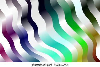 Dark Multicolor, Rainbow vector template with abstract lines. Shining illustration, which consist of blurred lines, circles. The best blurred design for your business.