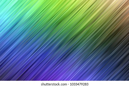 Dark Multicolor, Rainbow vector template with liquid shapes. A vague circumflex abstract illustration with gradient. Brand-new design for your ads, poster, banner.