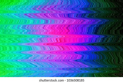 Dark Multicolor, Rainbow vector template with liquid shapes. Shining illustration, which consist of blurred lines, circles. Marble style for your business design.