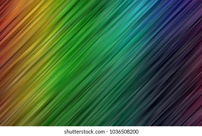 Dark Multicolor, Rainbow vector template with bent ribbons. A completely new color illustration in marble style. Textured wave pattern for backgrounds.