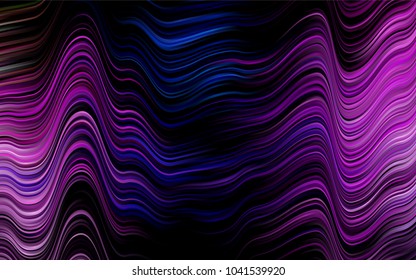 Dark Multicolor, Rainbow vector template with abstract lines. A completely new color illustration in marble style. The template for cell phone backgrounds.