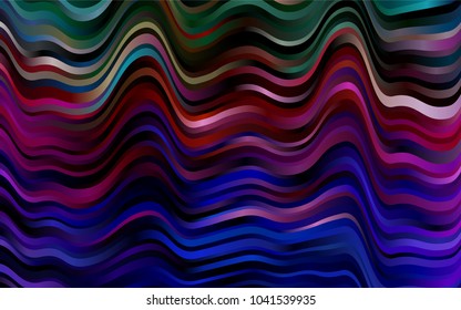 Dark Multicolor, Rainbow vector template with lava shapes. An elegant bright illustration with gradient. Marble design for your web site.