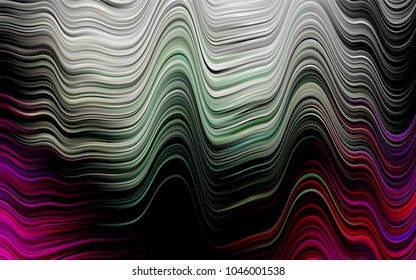 Dark Multicolor, Rainbow vector template with lava shapes. Geometric illustration in marble style with gradient.  Brand-new design for your ads, poster, banner.