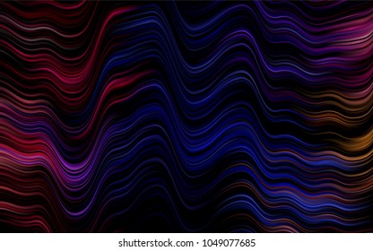 Dark Multicolor, Rainbow vector template with bubble shapes. A vague circumflex abstract illustration with gradient. Marble style for your business design.