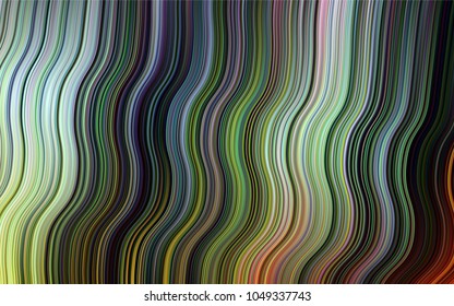 Dark Multicolor, Rainbow vector template with bubble shapes. Brand-new colored illustration in marble style with gradient. Brand-new design for your ads, poster, banner.