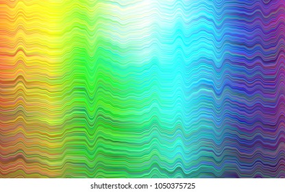 Dark Multicolor, Rainbow vector template with abstract lines. Creative geometric illustration in marble style with gradient. A new texture for your  ad, booklets, leaflets.