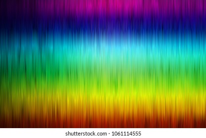 Dark Multicolor, Rainbow vector template with repeated sticks. Lines on blurred abstract background with gradient. The template can be used as a background.