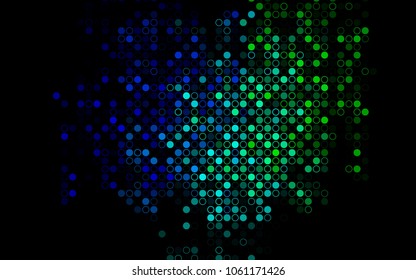 Dark Multicolor, Rainbow vector  template with circles. Abstract illustration with colored bubbles in nature style. The pattern can be used for beautiful websites.