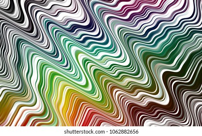 Dark Multicolor, Rainbow vector template with lava shapes. A sample with blurred bubble shapes. The template for cell phone backgrounds.