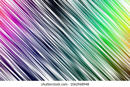 Dark Multicolor, Rainbow vector template with repeated sticks. Modern geometrical abstract illustration with staves. The pattern can be used as ads, poster, banner for commercial.