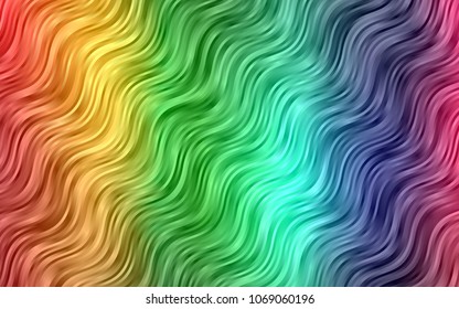 Dark Multicolor, Rainbow vector template with bubble shapes. Colorful abstract illustration with gradient lines. Marble style for your business design.