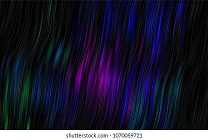 Dark Multicolor, Rainbow vector template with abstract lines. An elegant bright illustration with gradient. Marble design for your web site.