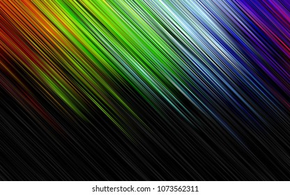Dark Multicolor, Rainbow vector template with repeated sticks. Glitter abstract illustration with colored sticks. Smart design for your business advert.