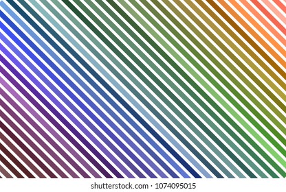 Dark Multicolor, Rainbow vector template with repeated sticks. Lines on blurred abstract background with gradient. Best design for your ad, poster, banner.