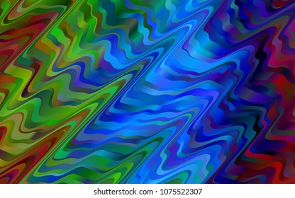 Dark Multicolor, Rainbow vector template with bubble shapes. Brand-new colored illustration in marble style with gradient. Marble style for your business design.
