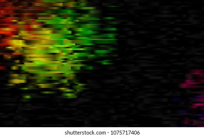 Dark Multicolor, Rainbow vector template with repeated sticks. Blurred decorative design in simple style with lines. Smart design for your business advert.