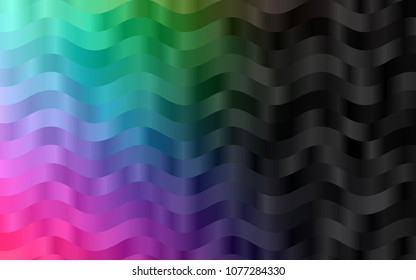 Dark Multicolor, Rainbow vector template with lava shapes. Shining illustration, which consist of blurred lines, circles. A completely new marble design for your business.