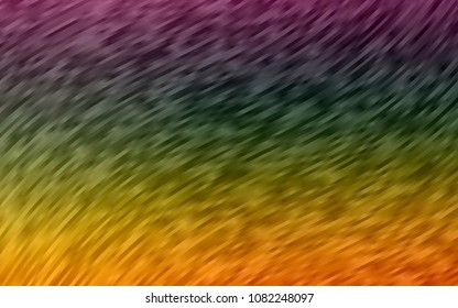Dark Multicolor, Rainbow vector template with bent ribbons. An elegant bright illustration with gradient. The best blurred design for your business.