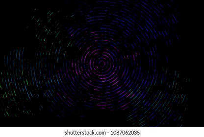 Dark Multicolor, Rainbow vector template with abstract lines. Creative illustration in halftone marble style with gradient. A completely new template for your business design.