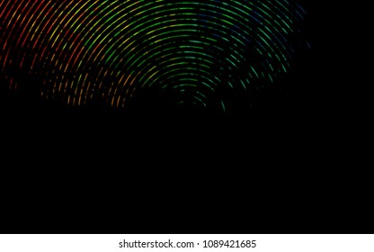 Dark Multicolor, Rainbow vector template with lava shapes. Blurred geometric sample with gradient bubbles.  A completely new marble design for your business.